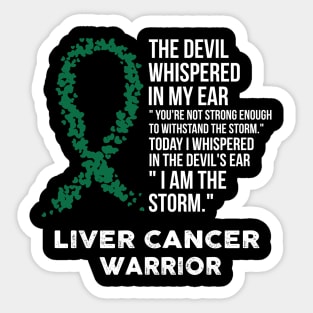 The Devil- Liver cancer Awareness Support Ribbon Sticker